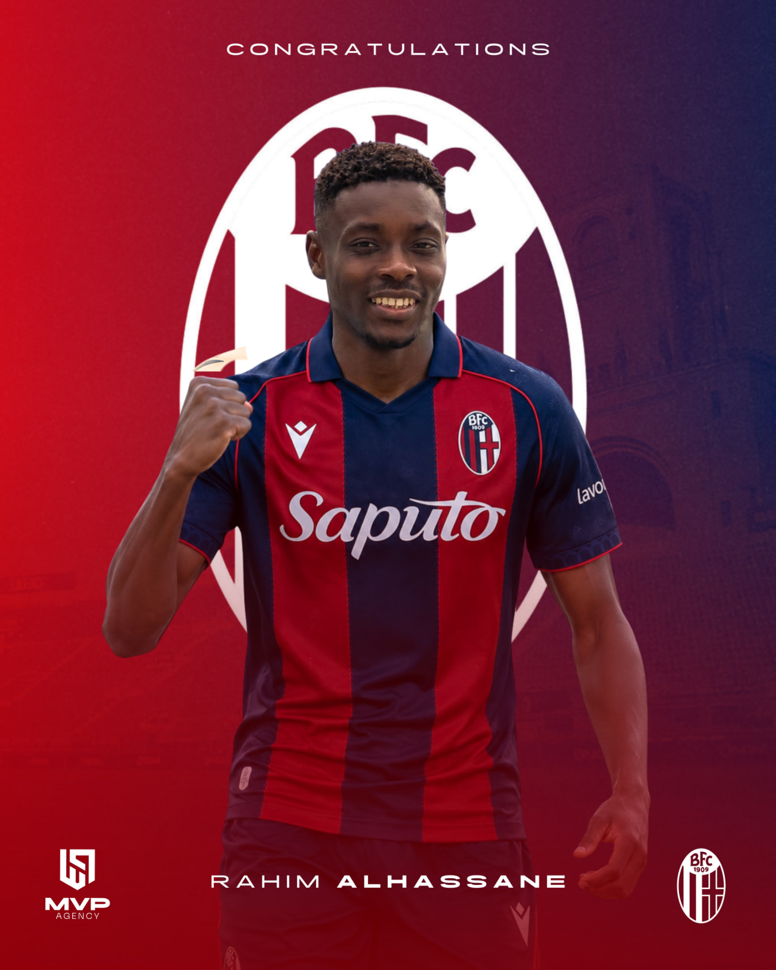 Rahim Alhassane joins Bologna FC 1909
